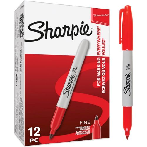 MARKER INDELEBILE 08 PUNTA FINE SHARPIE ROSSO